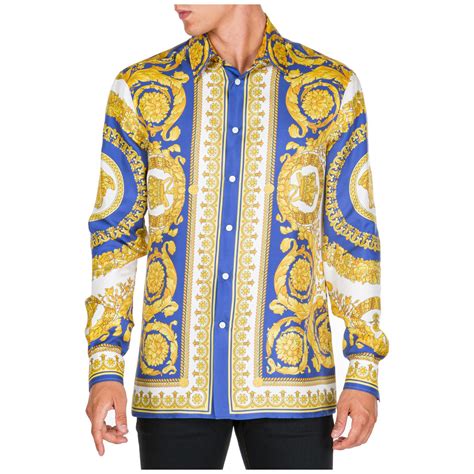 versace classic dress shirt|Versace long sleeve shirts.